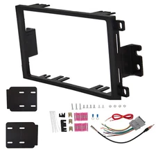 Double Din Car Stereo Radio Dash Kit Wire Harness For CHEVY GMC Pontiac Suzuki