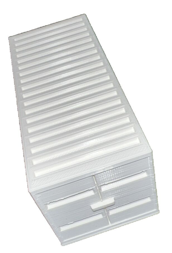 O Scale Model Railroad Scenery 20 Foot Shipping Container White 1:48 - Picture 5 of 5