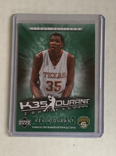 2007 08 Upper Deck Kevin Durant First Edition Rookie Card No DK3 NM 