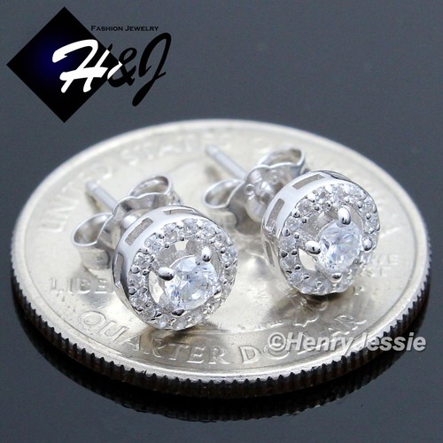 SQAQS Orecchini in Argento Sterling 925 Con Zirconia Cubica - Gioielli Ipoallergenici Brillante 5A per Donna e Uomo