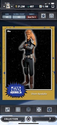 Topps Star Wars Digital Card Trader Tier 8 - Mystery ??? Cham Base 4 - 203 cc