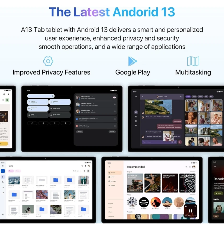 UMIDIGI A13 Tab Android,(8+8) GB RAM+128GB ROM,10.5 inch FHD Display Android Tab - Image 2 of 4