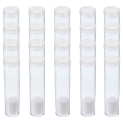Rund Münzrohre 10 Pack 20mm Münzen für Sammelbedarf Klar