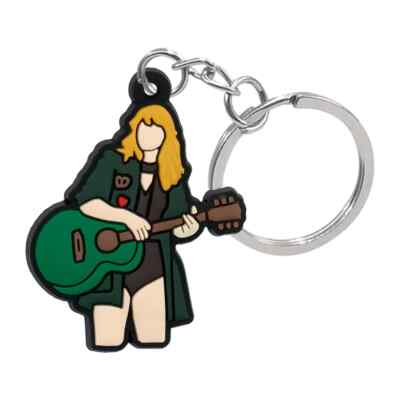 Taylor Swift Schlüsselanhänger Mode Frauen Sterne Schlüsselanhänger Gummi Epochen Tour Swiftie Geschenk