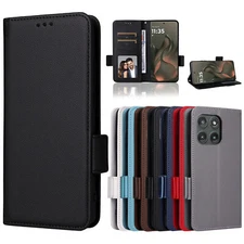 For Motorola Edge (2025), Luxury Wallet Flip Leather Stand Card Slots Case Cover