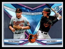 2021 Bowman Draft #FF-5 Colton Cowser / Reed Trimble Franchise Futures Orioles