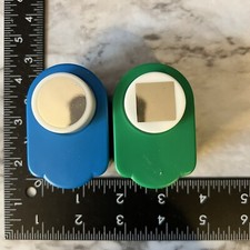 2 -CIRCLE,SQUARE PAPER Punch Heavy Duty