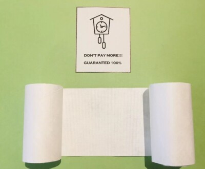Cuckoo Clock Recovery Paper Bellow Roll 3 X 30 w/ Instruction (100% GUARANTED)
