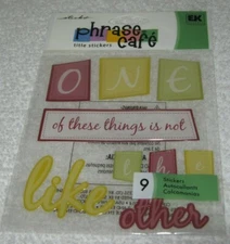 EK Success - Phrase Cafe - Title Stickers - One of these things ...