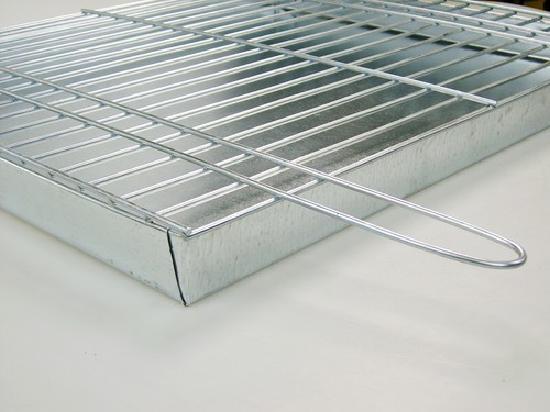 Aschekasten mit Grillgitter Schale Rost Kamin BBQ Gitter Neu Grill 70x60cm - Bild 12 von 12