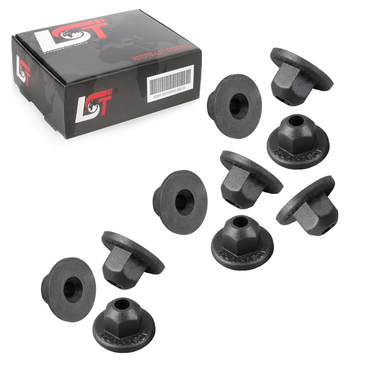 10x Hex nut plastic nut fastening clip for SEAT M5