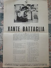 Xante Battaglia Invito Alla Sua Mostra Presso La Galleria Il Salotto1969,50x33cm