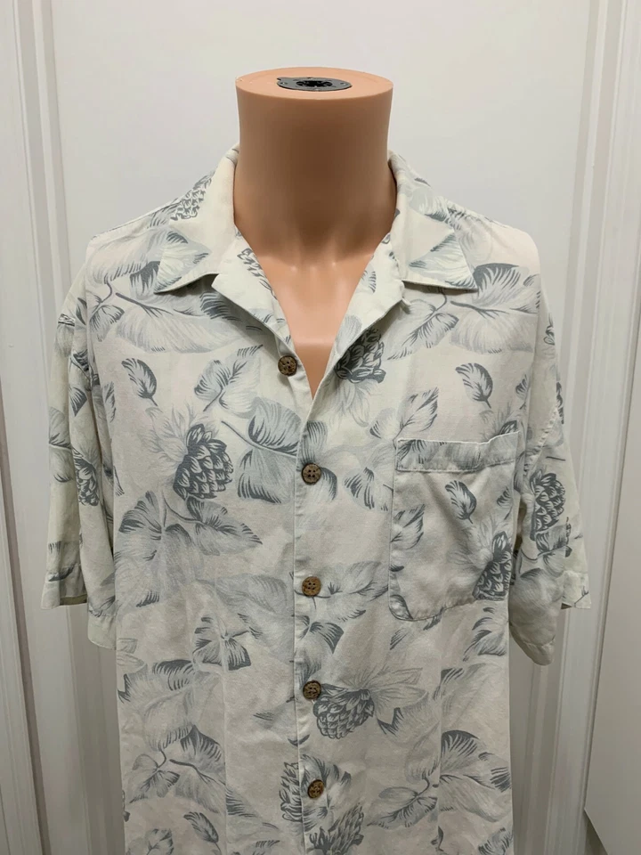 Camisa Hawaiana Monterey Club Hombre Botón Grande Tropical Foto 2 de 4