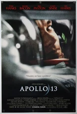 Apollo 13 - original movie poster 27x40 - 1995 - Tom Hanks , Ron Howard EX