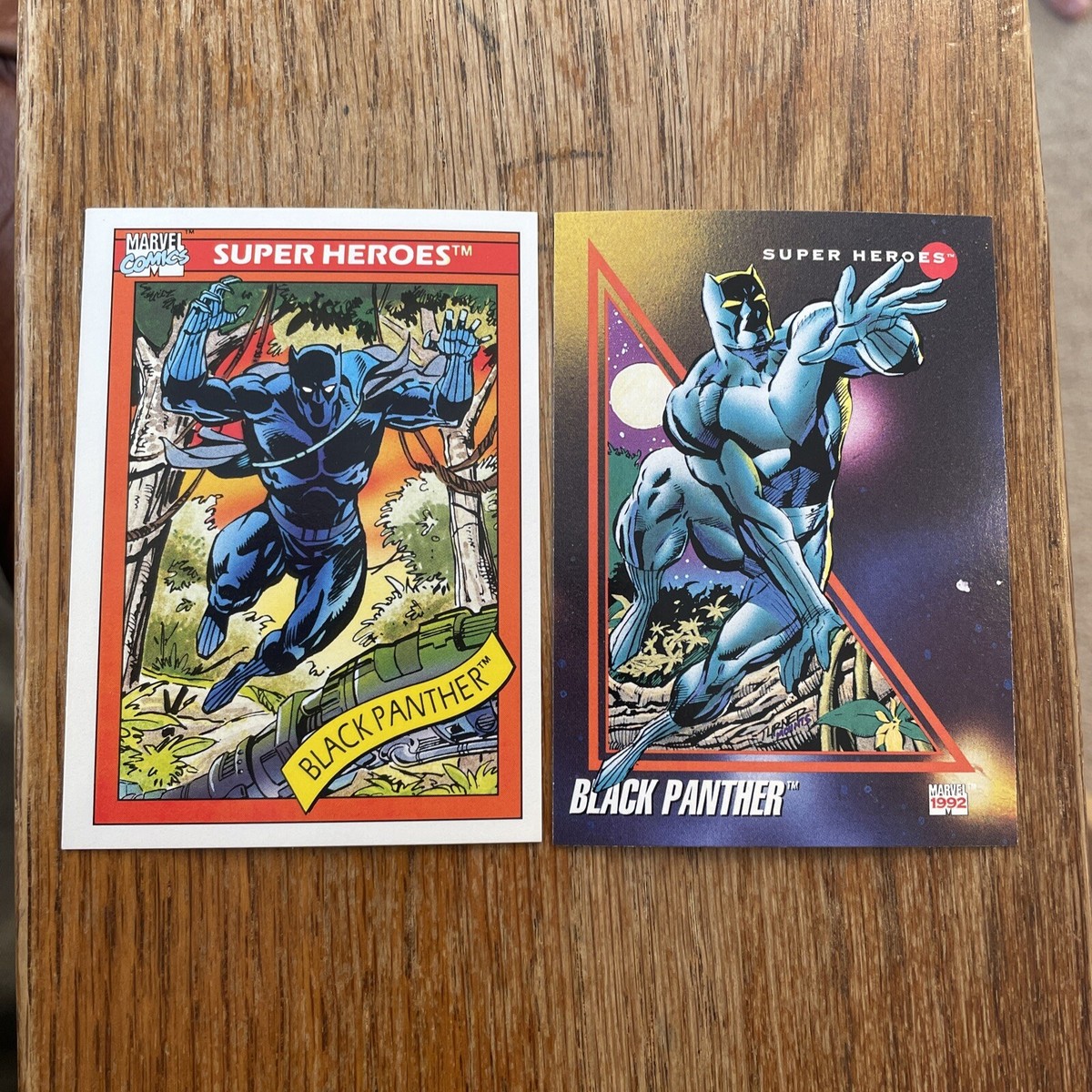 2) 1990 Marvel Universe Super Heroes #20 +1992 Impel #23 BLACK
