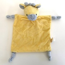 Dan Dee Collector's Choice YELLOW GIRAFFE Rattle Lovey Security Blanket
