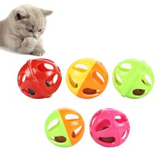 50pcs Pet Toy Cat Balls Bells Inside Bells Cats Cat Treat Feeder Cat Toy Bulk