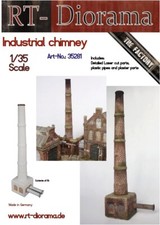 Industrial Chimney Industrial Fireplace Standard 1:35 Plastic Model Kit