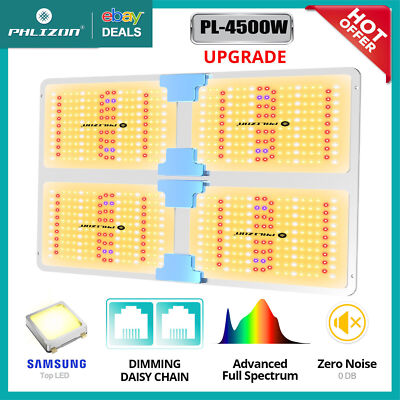 Phlizon PL4500W Samsung LED Grow Light Full Spectrum for Indoor Plants Veg Bloom