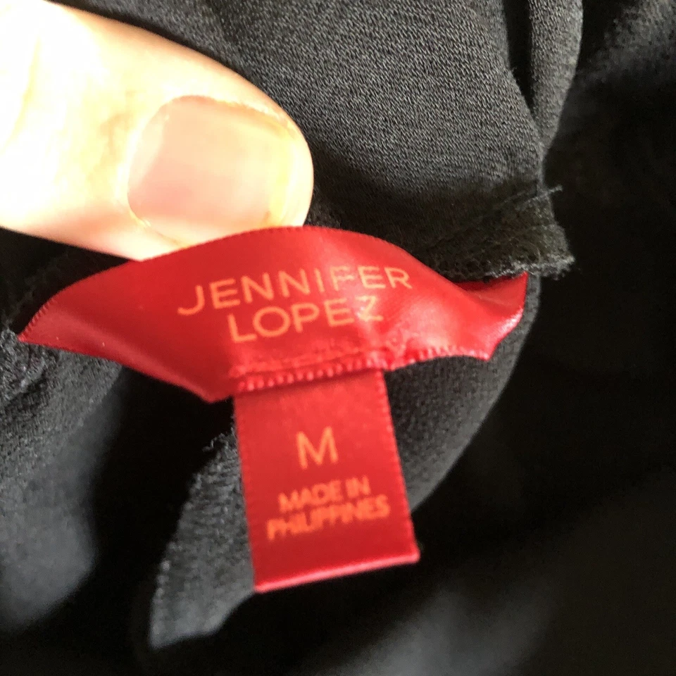 Pantalones de vestir Jennifer Lopez negros de pierna ancha para mujer talla M A806 Foto 4 de 4