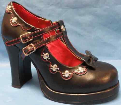 PLEASER DELIGHT-687 Women's Red Punk 6