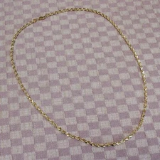 NEW 10K YELLOW GOLD 3.25mm ROPE CHAIN 24" NECKLACE SOLID! NOT HOLLOW! 27.3 GRAMS
