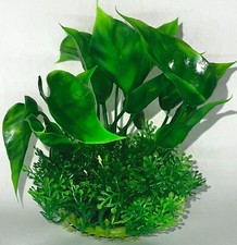 4" Artificial Plastic Decoration Aquarium Plant For Fish Tank New