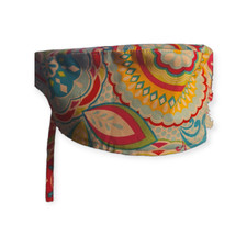 Bright shapes and fun. Multi Color. Tie Back Scrub hat / cap Surgical Medical