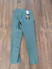 Dickies Mens Flex Slim Fit Work Pant 29x32 Lincoln Green Twill WP150LN
