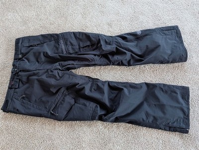 686 SMARTY 3-in-1 Cargo Snowboard Pants Mens XL Black Ski Winter Fleece Liner