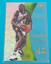 1997 E-X2001 #28 Vin Baker Seattle SuperSonics Basketball Card B1