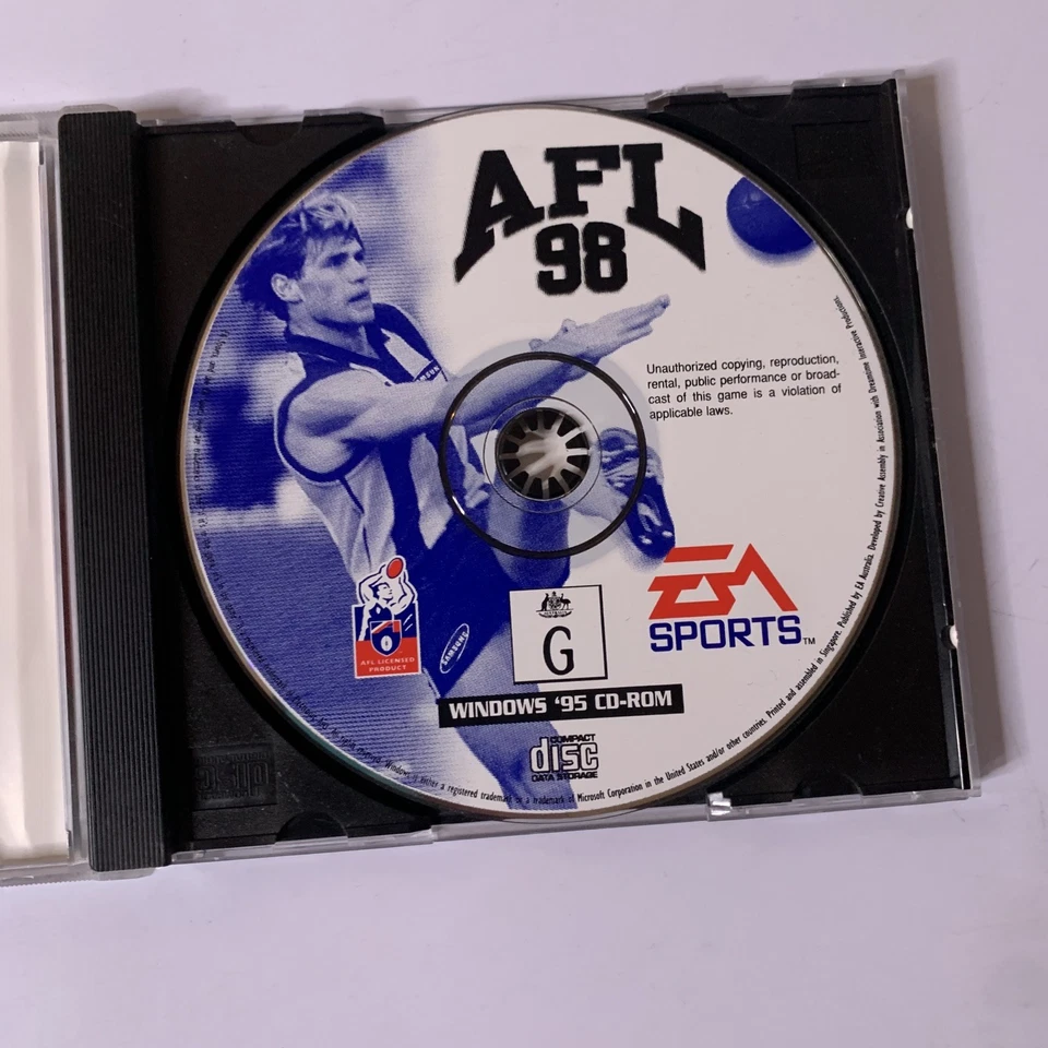 AFL 98 PC CD-ROM Windows Australian Rules Football Game - Image 3 of 4