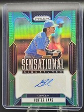 Prizm #SS-HS Hunter Haas Sensational Signatures Green Prizm
