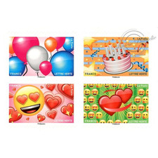 CARNET FRANCE  C1558 "EMOJI" TIMBRES POUR AFFRANCHIR12 lettres 20g  ANNEE 2018