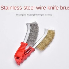 Heavy Duty Wire Hand Brush Stainless Steel Bristles Rust Paint Metal Removal UK