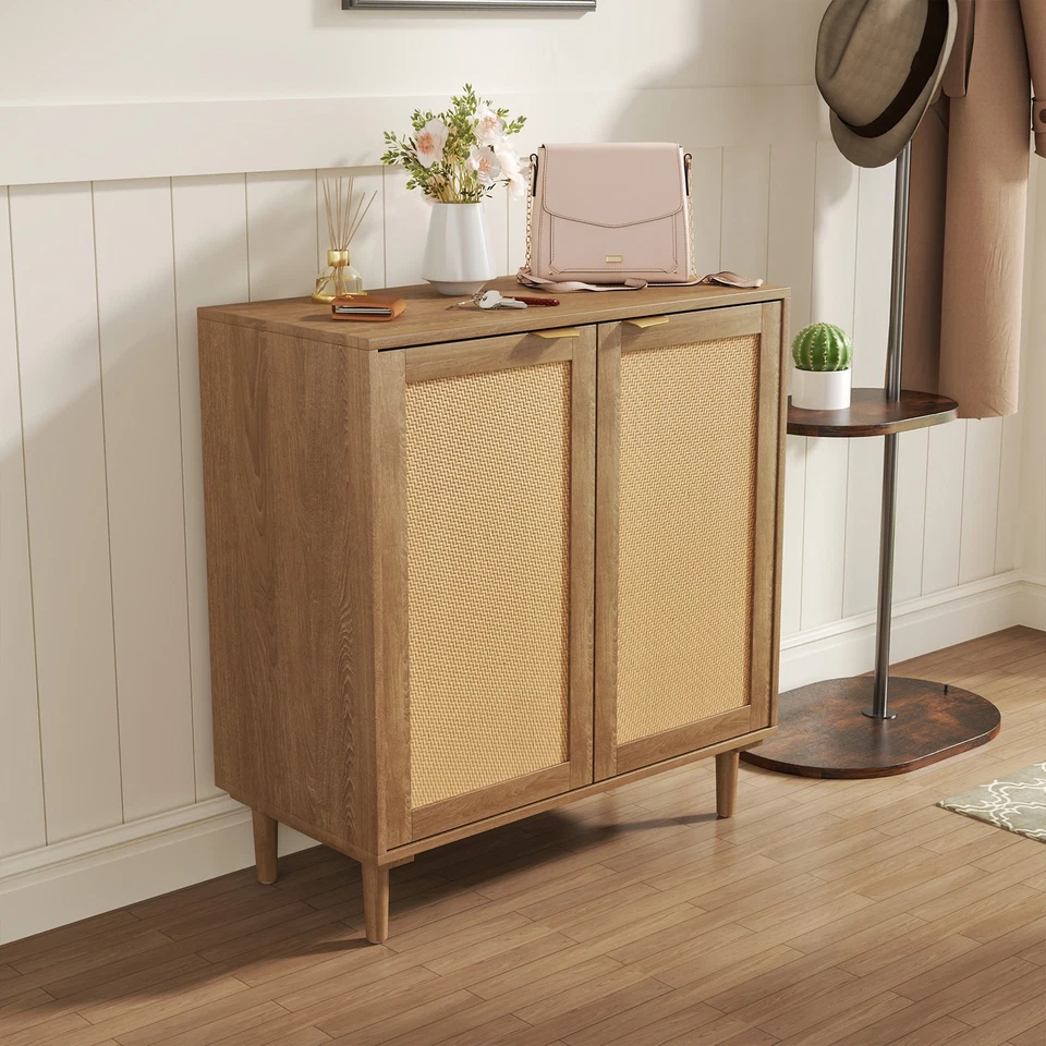 Aparador Armario Buffet con Estantes Ajustables Granja Credenza para Salón Foto 4 de 4