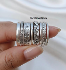 Handmade 8 Set OF Stacking Silver Ring, 925 S...