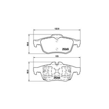 BREMBO P 68 057 Bremsbeläge Hinten für Renault Talisman Latitude