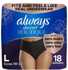 Always Discreet Boutique Incontinence and Postpartum Underwear for Women Maxi...
