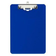 Deli Plastic Clipboard, Clipboards with Low Profile Clip, Standard A4 1, Blue