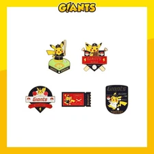 KBO Baseball Pokemon Pikachu X Lotte Giants Collaboration Enamel Pin Badge (1EA)
