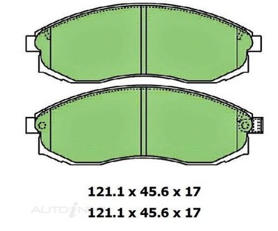 Grandtek DB1223 Front Disc Brake Pads For Mitsubishi Triton 1996-2006 MK – 4 Pack
