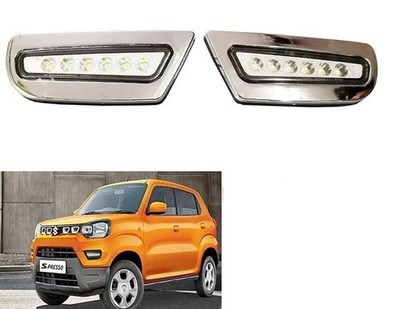 For Maruti Suzuki S-Presso 2019 Fog Light 6 LED onwards (Set of 2, Black)