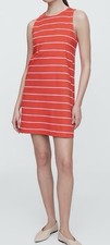 Gap Stripe Jersey Mini Dress Size L Color pink red stripe NWT