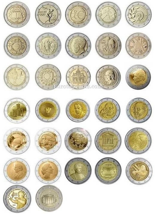 #RM# 2 EURO COMMEMORATIVE GREECE (2004-2026) - ALL PIECES - PLEASE CHOOSE