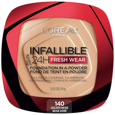 Makeup Infallible Fresh Wear Foundation in a Powder, up to 24H Wear, Waterproof,