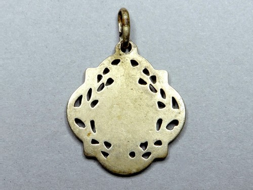 Infant Jesus of Prague. Antique Religious Pendant. Large Openwork Medal. - Picture 5 of 5