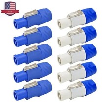 USA 10Pcs NAC3FCA NAC3MPA-1 PowerCON 20A AC Chassis Plug Panel Adapter Connector