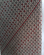 Vtg JOHN PIERRE Brown Patterned Men's Neck Tie~100% Acetato Made In Italy~55