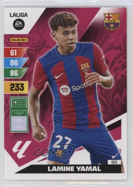 2023-24 Panini Adrenalyn XL La Liga Lamine Yamal #90 Rookie RC 0s2
